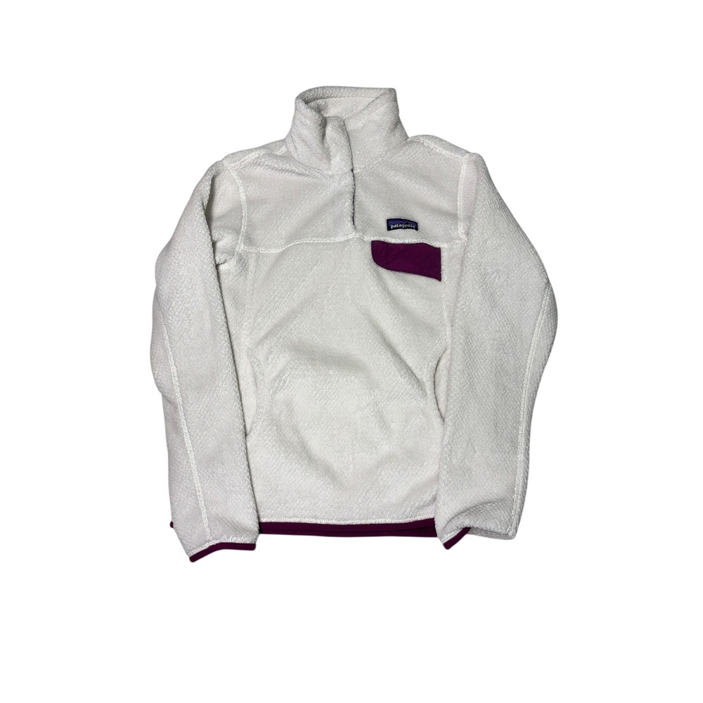 Patagonia Fleece Pullover White Trim Women's Size Small Polartec Thermal‎ Pro
